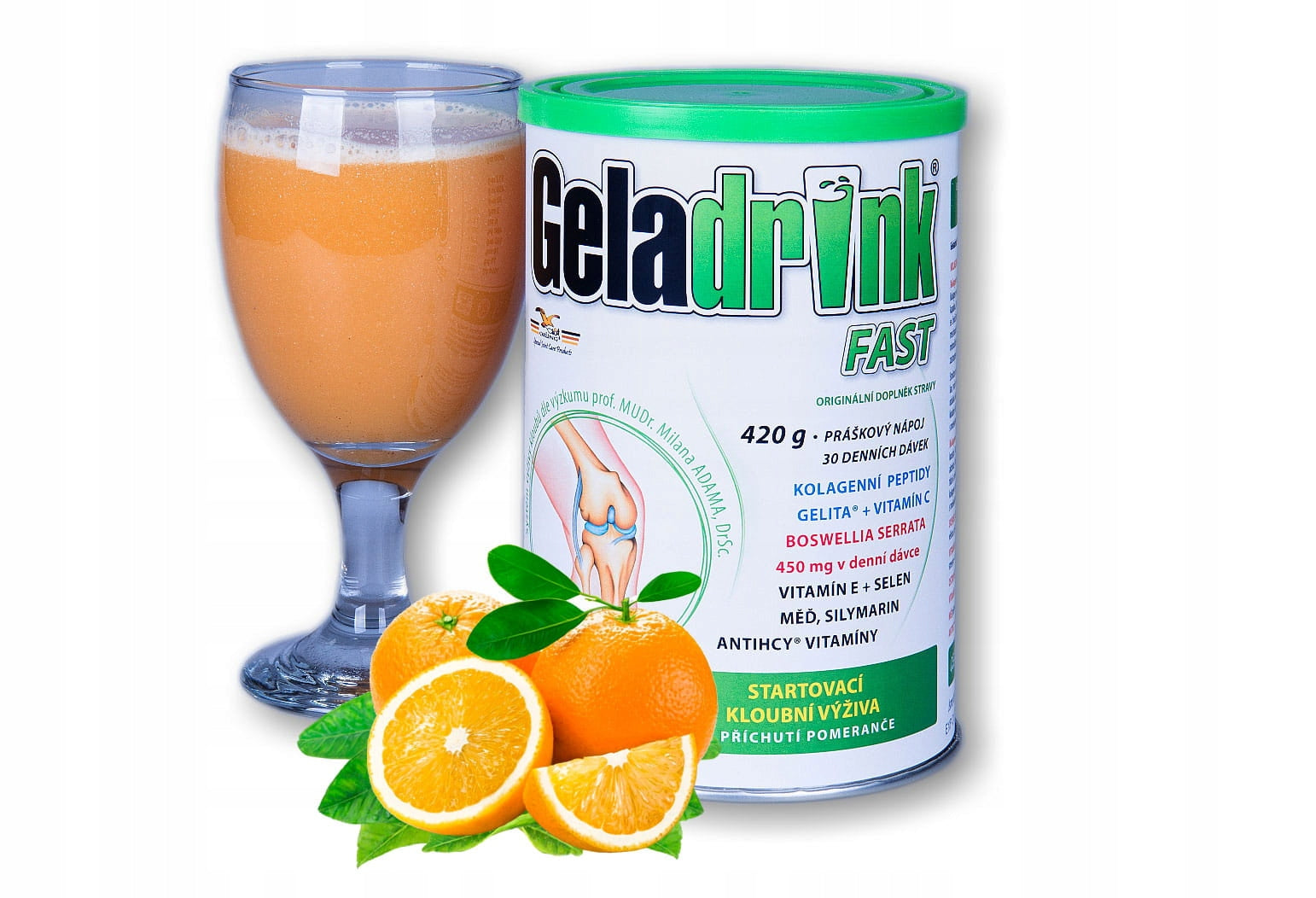 Geladrink Fast Powder - 420 g Orange