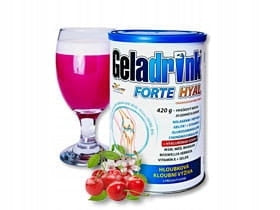 Geladrink Forte Hyal powder Blackcurrant Packaging status original
