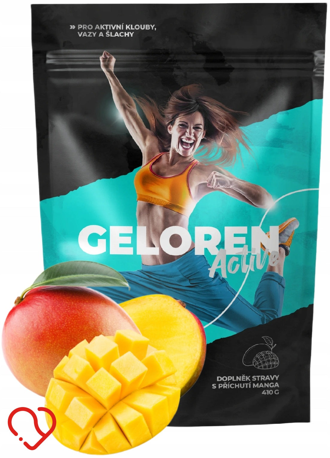 Geloren Active mango for humans collagen 1 x (90 pcs, 410 g) f1P36a