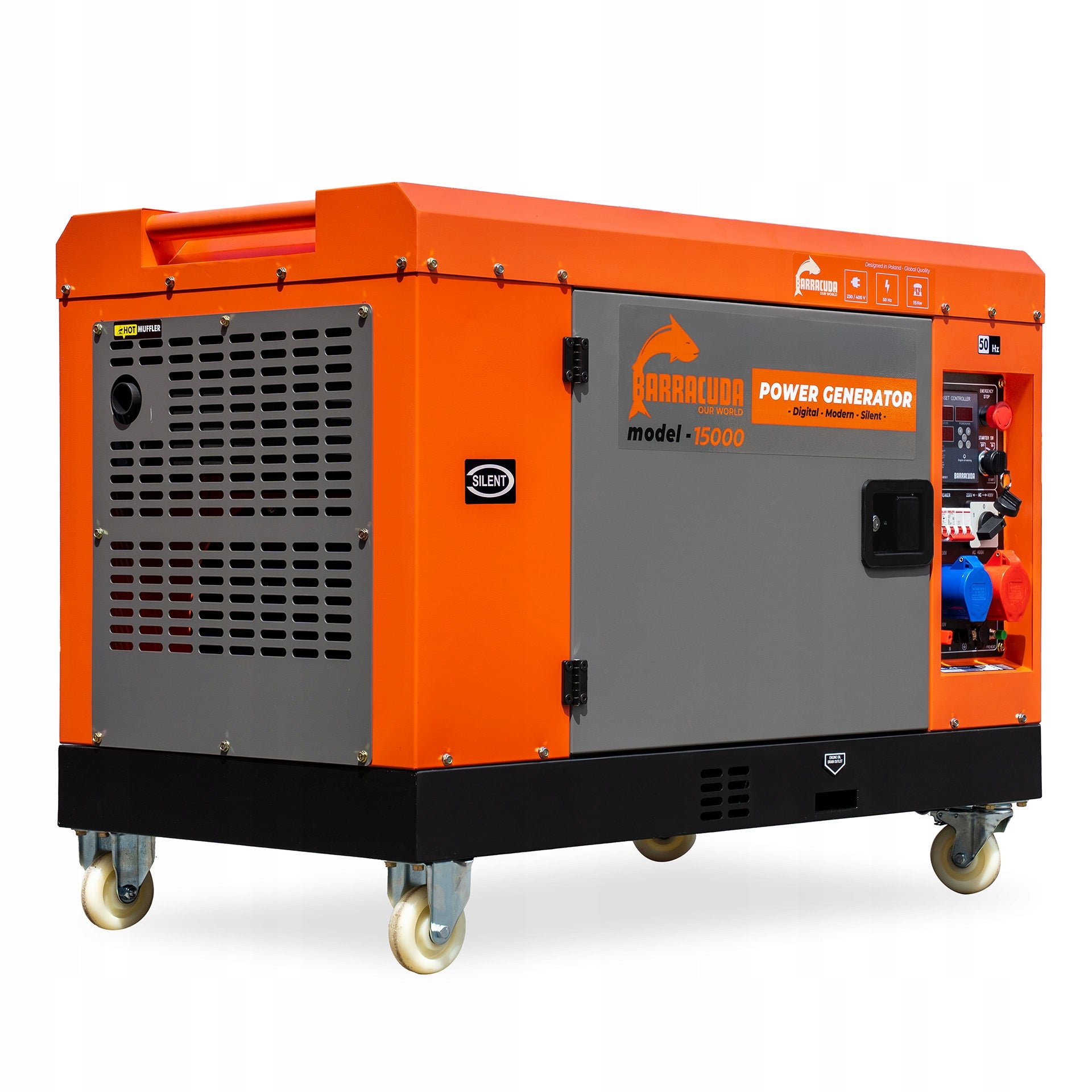 Generator set 19kVA 15kW 400V Barracuda 15000 SILENT DIESEL 2V95FE