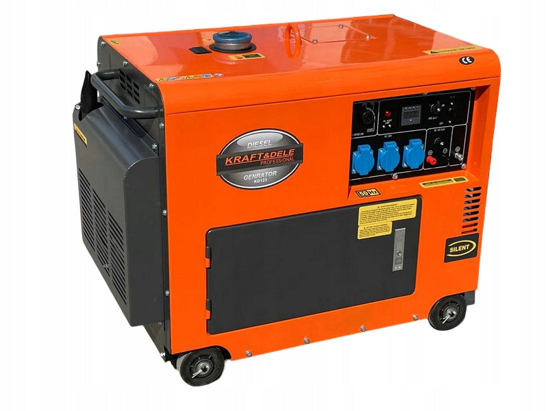 Generator set 230V 7kW 10 HP Diesel + ATS Generator Current 1 Phase Brand Kraft&Dele
