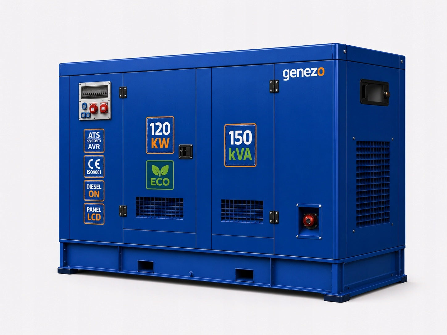 Generator set 3-F Genezo 120 KW DIESEL GF2-120KW ATS Manufacturer code GF2-120KW ATS