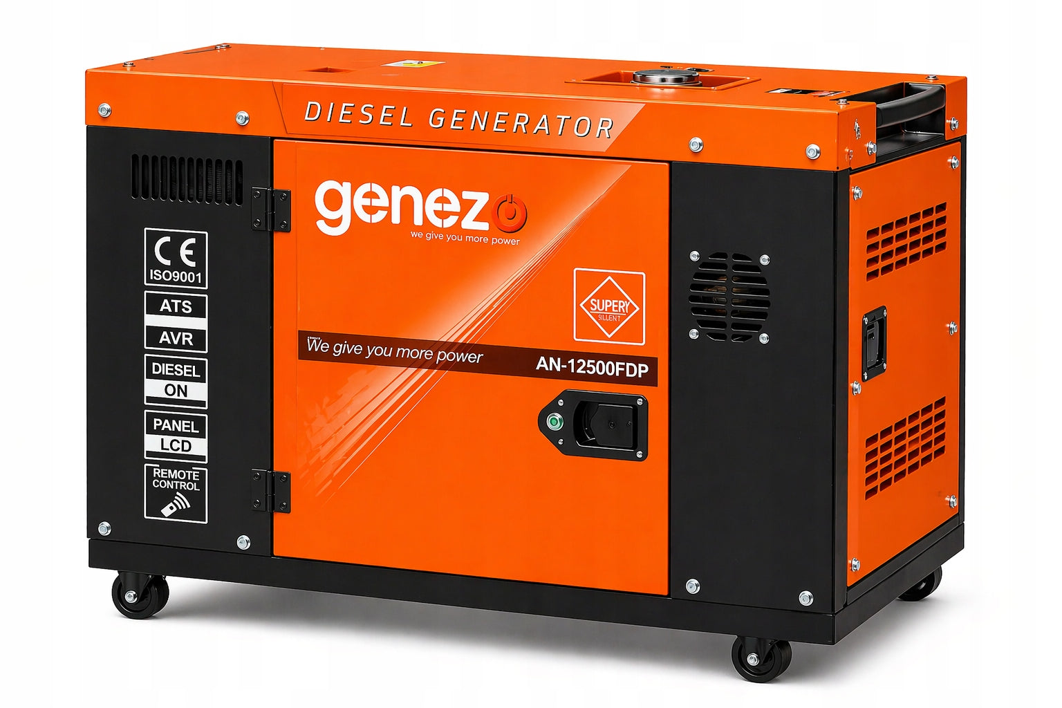 Generator set 3F/1F DUO Genezo 9,5 KW DIESEL AN-12500 FDP Manufacturer code AN-12500 FDP