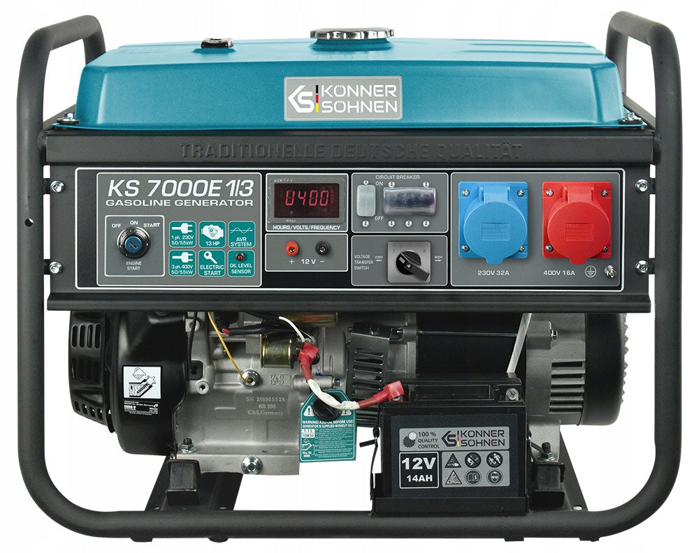 Generator set 5500 W KS 7000E 1/3 Könner & Söhnen 230V / 400V - VTS