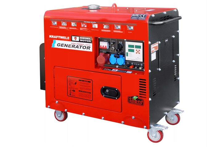 Generator set 9,8 KW Diesel Silent DT Freebie exhaust pipe Brand KrafTWele
