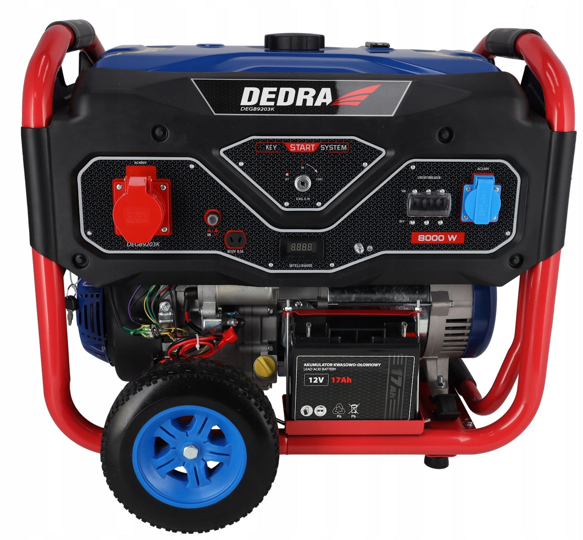 Generator set Current generator 8,3 kW AVR 230V 400V start el. DEDRA Packaging status original