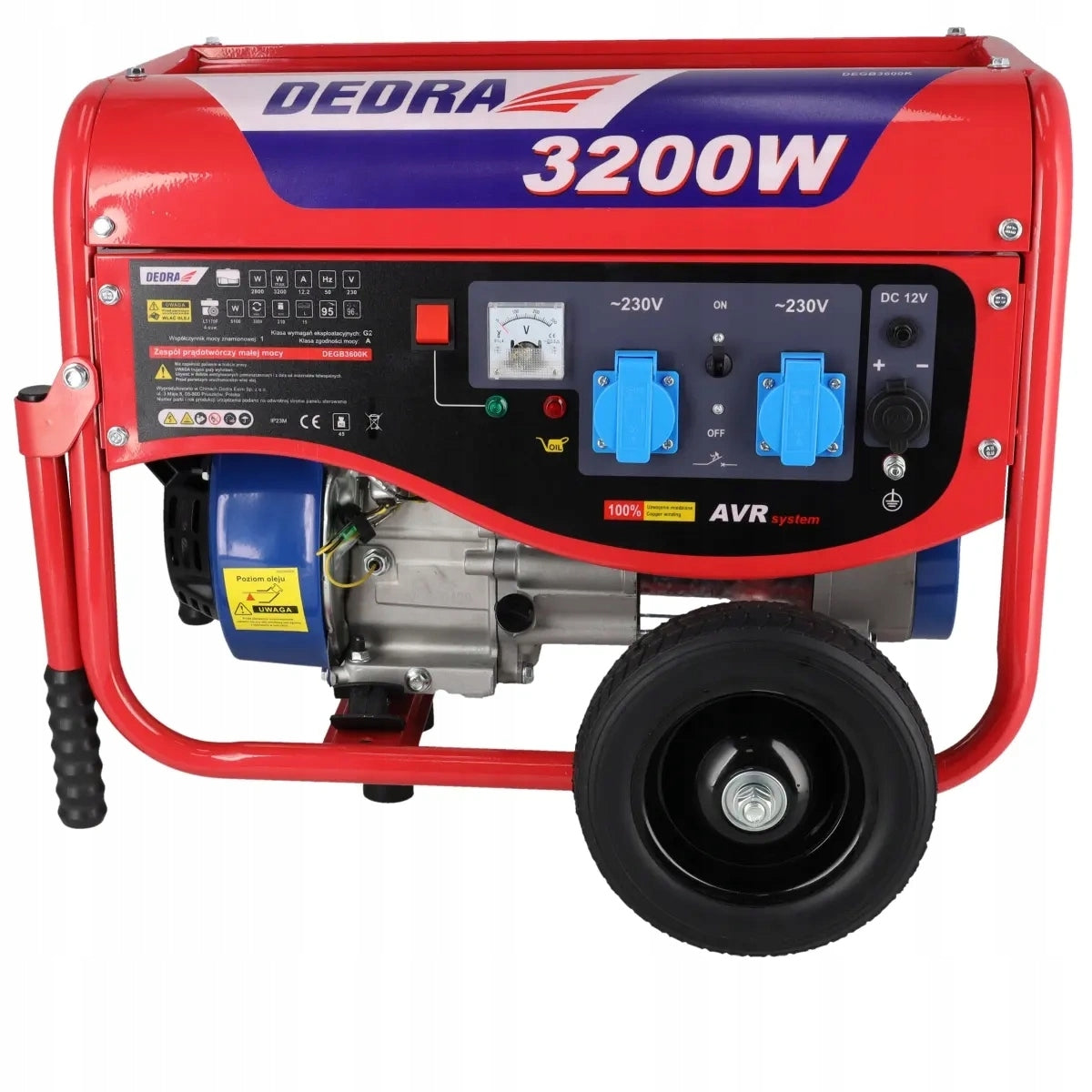 Generator set generator 230V Dedra 2,8kW max.3,2kW petrol DEGB3600K