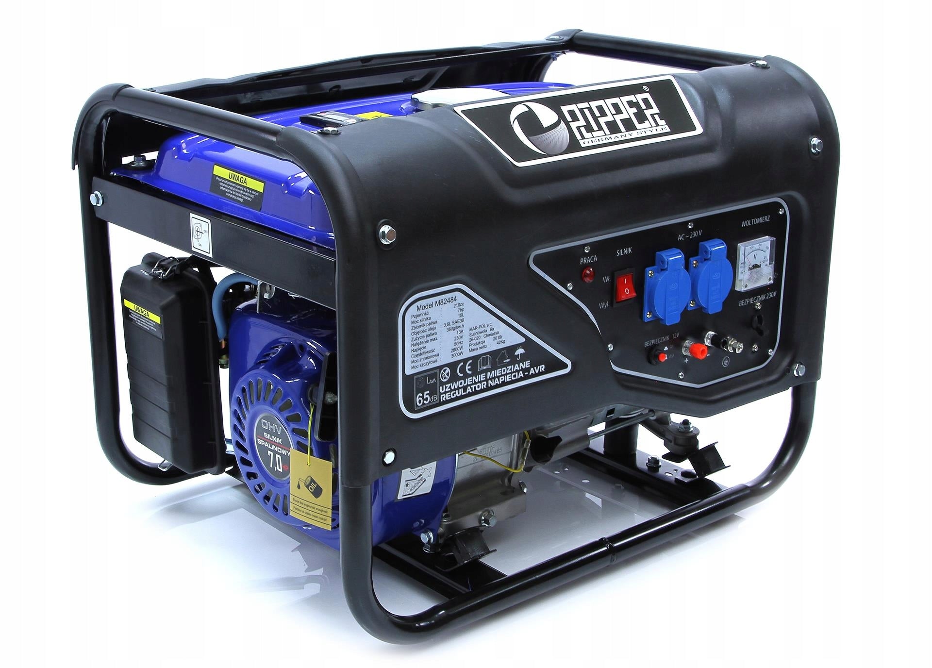 Generator set portable single-phase 3000 W CURRENT GENERATOR 3KW 7KM Manufacturer code M82484R