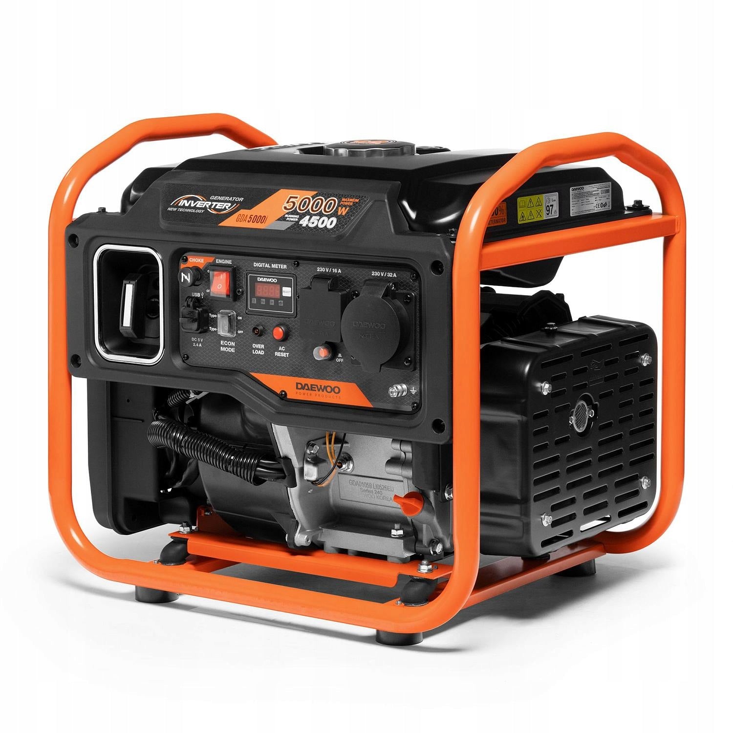Generator set portable single-phase Daewoo 5000 W petrol Manufacturer code GDA 5000i