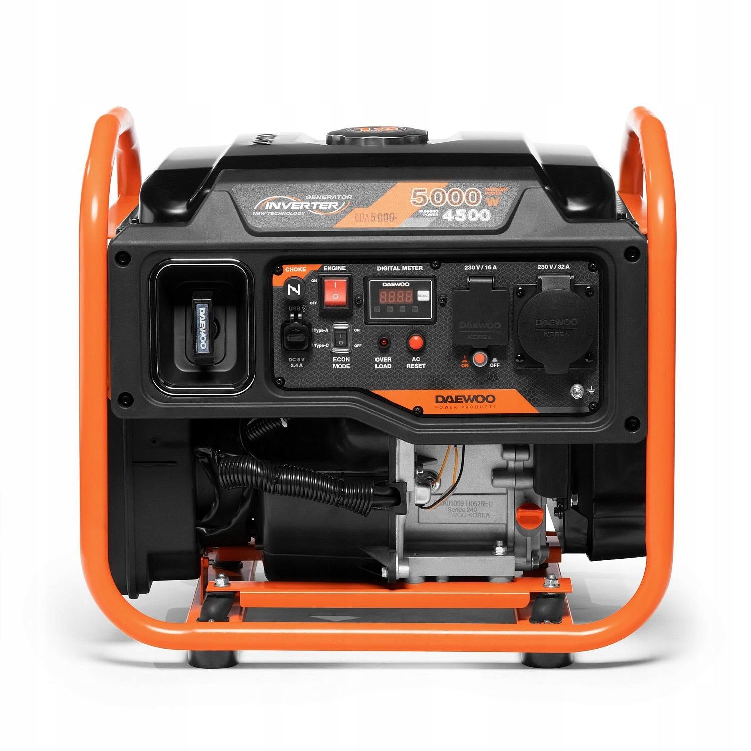 Generator set portable single-phase Daewoo 5000 W petrol Packaging status original