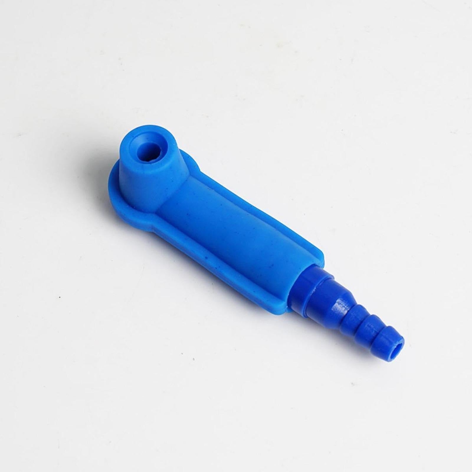 Generic Car Oil Bleeder Pump Exchange Adapter Air Fluid Blue 1 piece