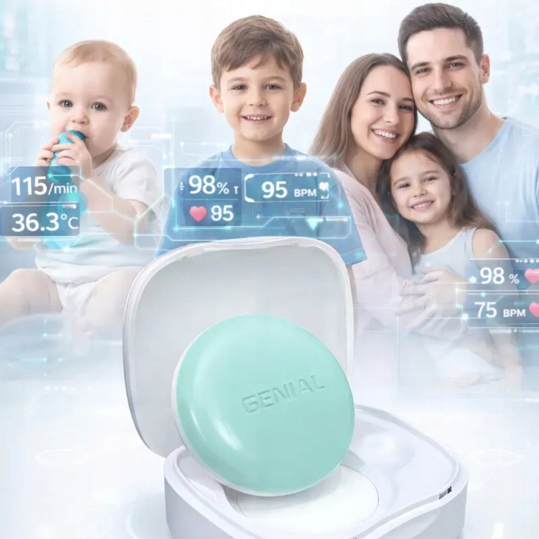 Genial Baby Thermometer. Continuous Measurement, App, Fever Alarm, Reports Medical device yes