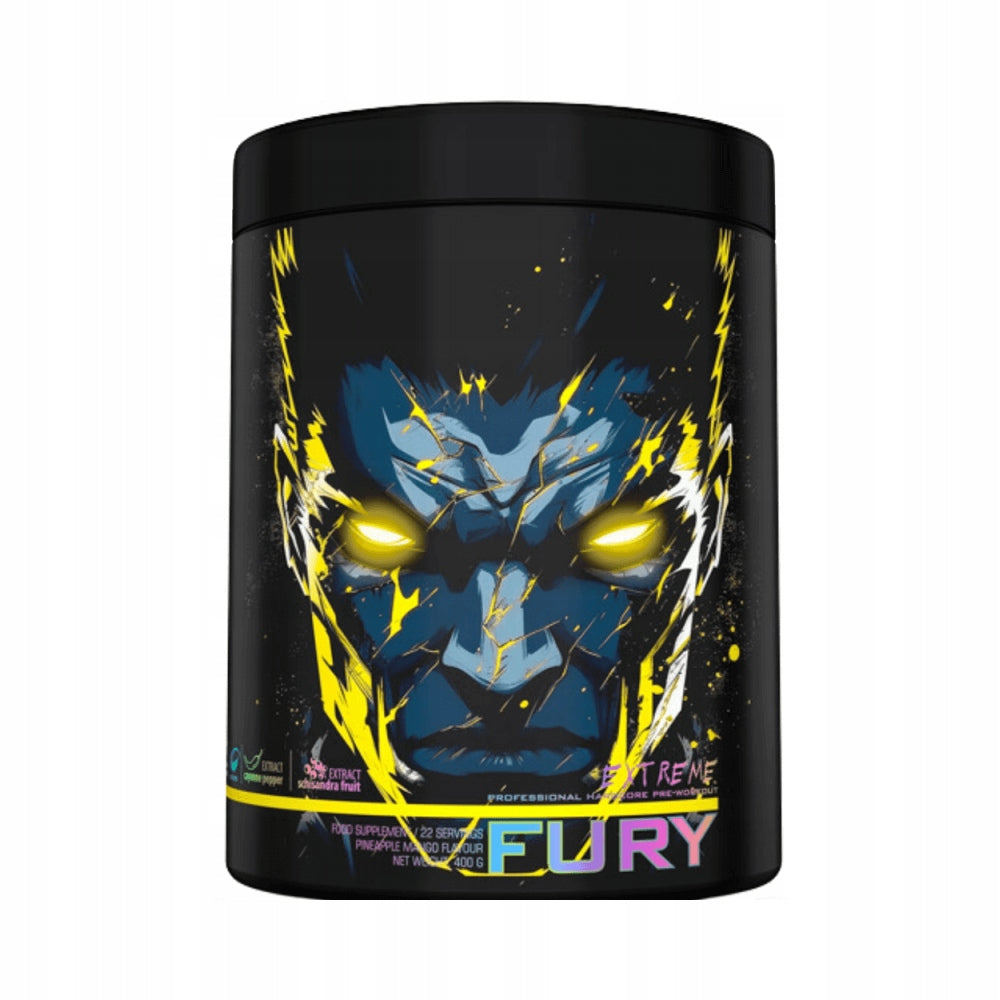 Genius Nutrition Fury Extreme 400g PRE-WORKOUT PINEAPPLE MANGO