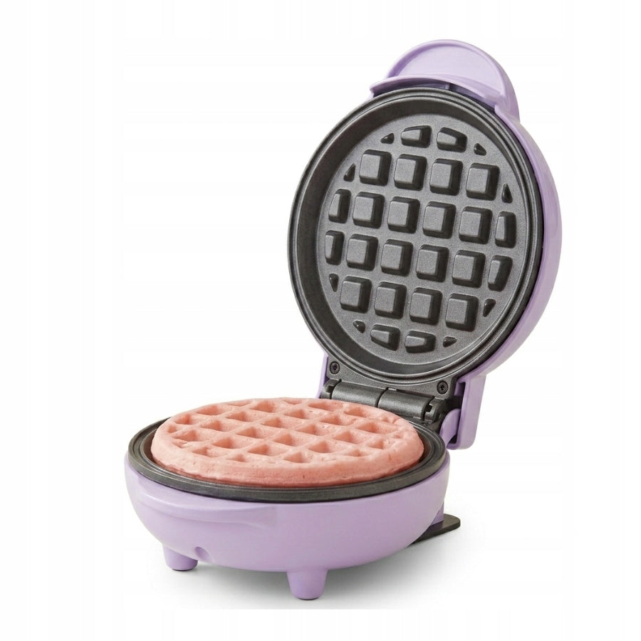 George Wilkinson 550W pastel purple mini waffle maker, perfect as a gift