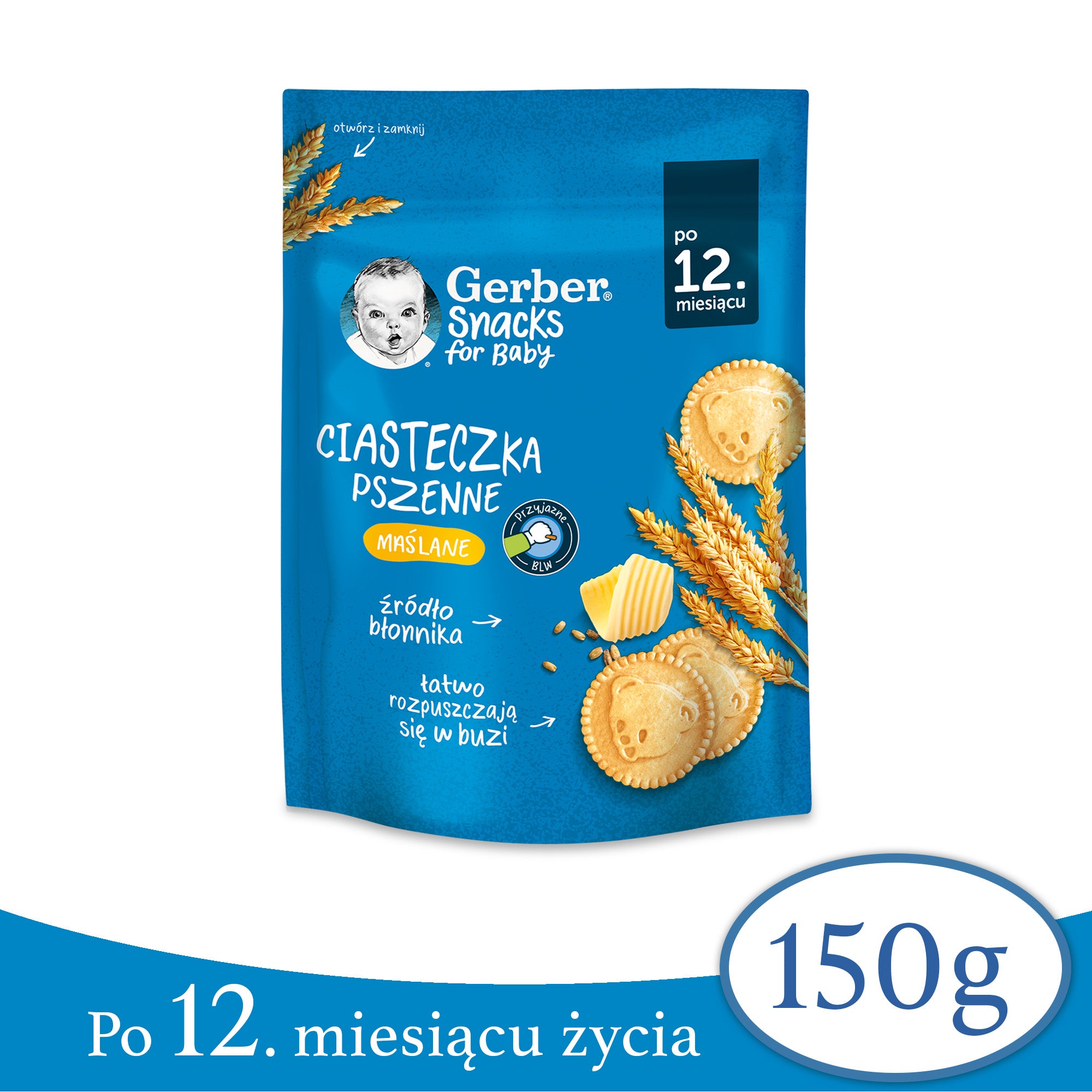 Gerber Butter Wheat Cookies after 12 Months Onwards 150 g Packaging status original