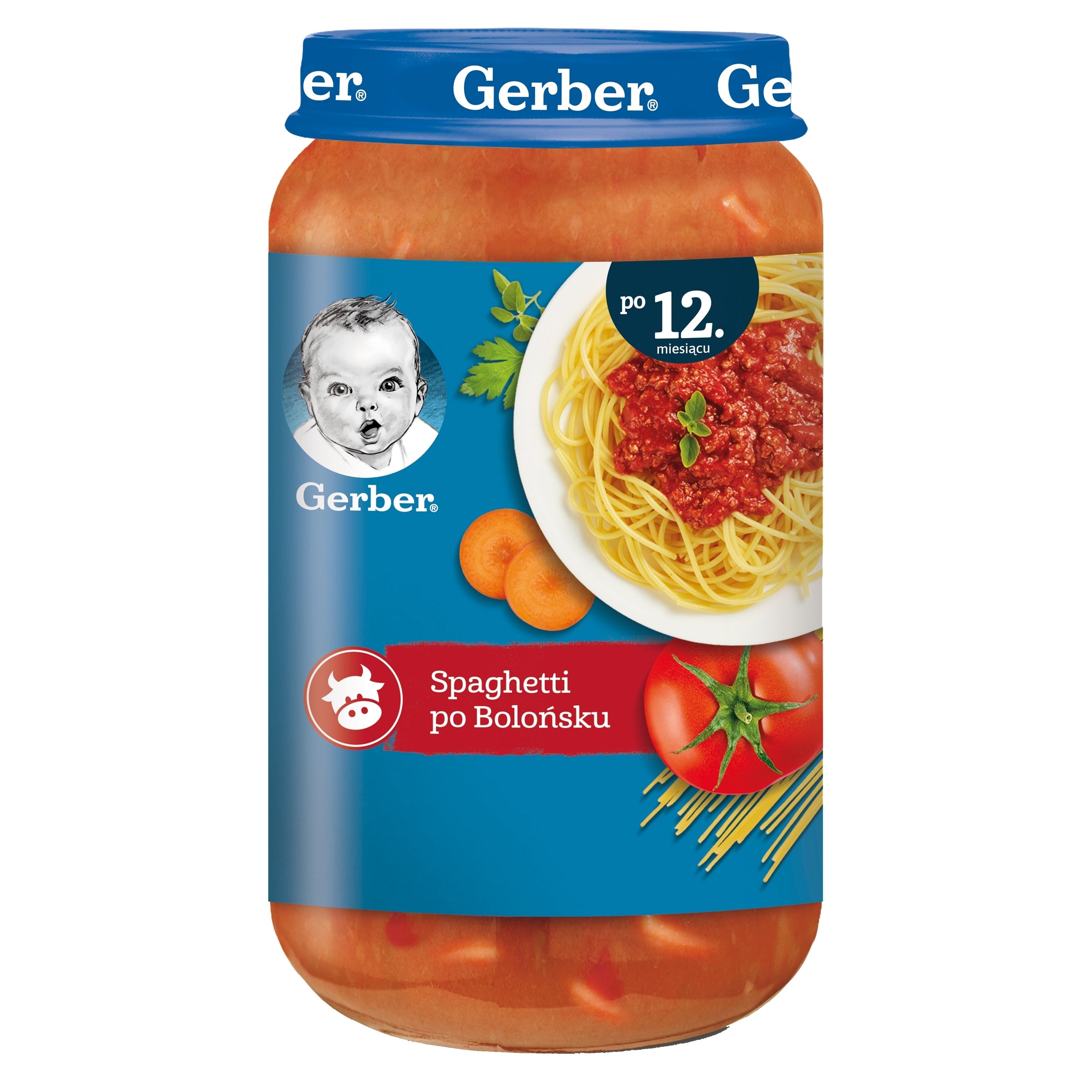 Gerber Spaghetti Bolognese Lunch for Children after 12 Months Onwards 250 g