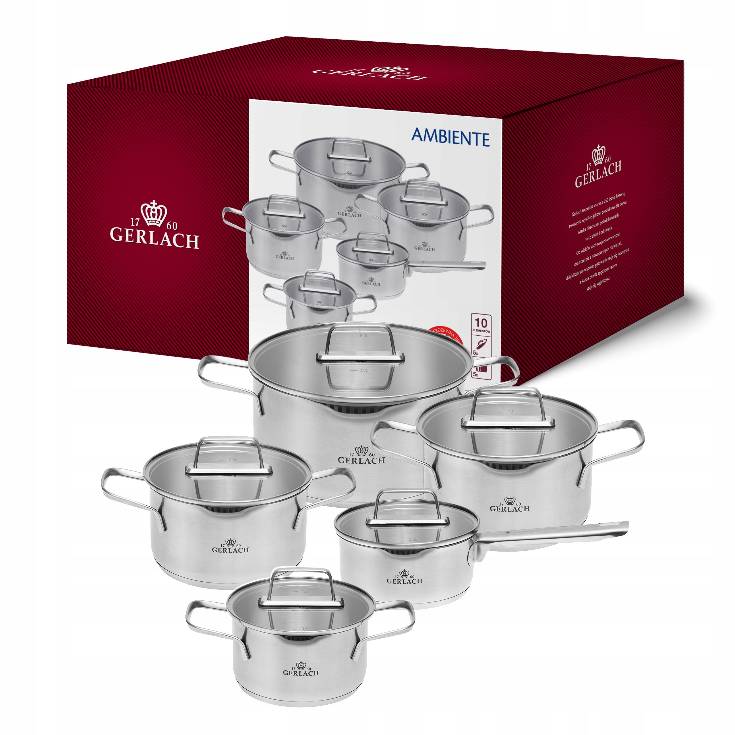 Gerlach Set of pots 10 el. AMBIENTE Induction