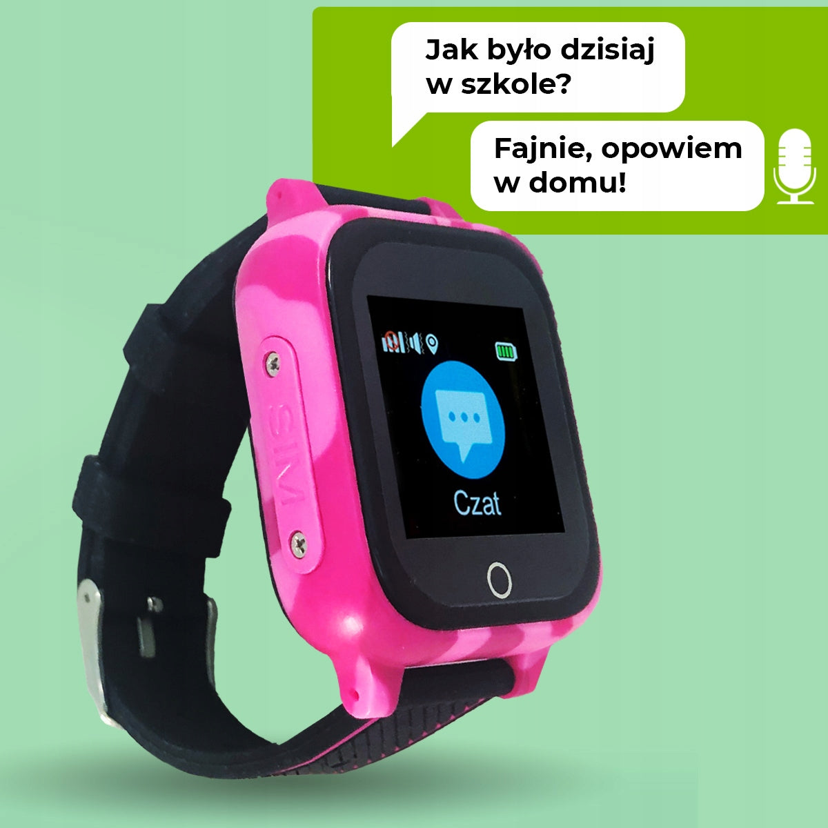 Gift for Children Smartwatch GPS: CALMEAN CARE Color pink