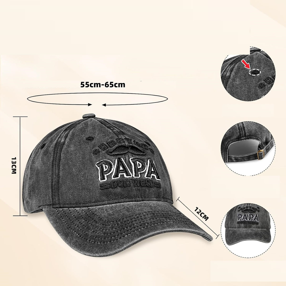 Gift for Dad Father's Day Papa Birthday Set Cap Opener Keychain DE Brand no brand