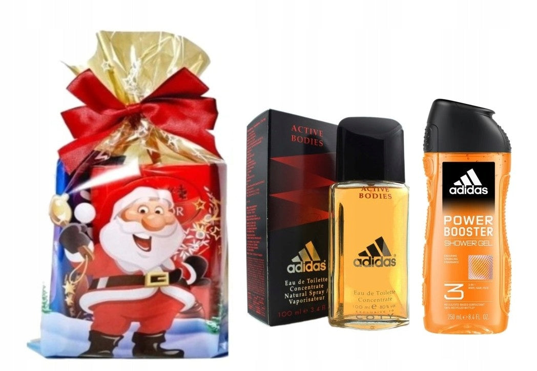 Gift set ADIDAS EAU DE TOILETTE ACTIVE BODIES 100ML + GEL