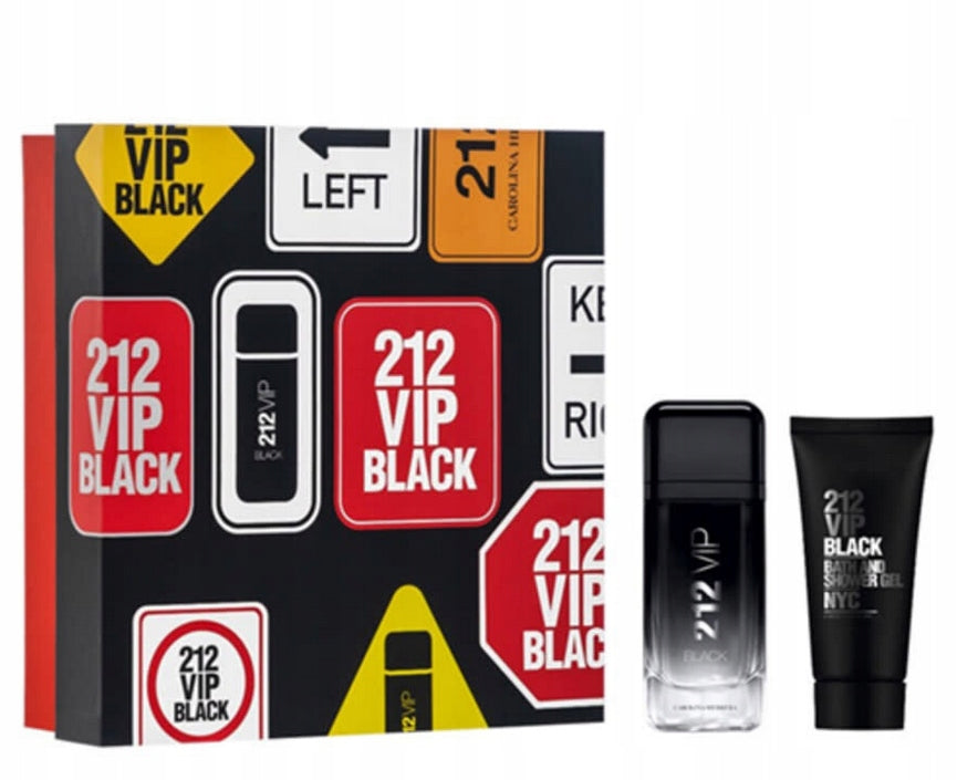 Gift set Carolina Herrera - 212 VIP Black - EDP 100ml + gel 100ml
