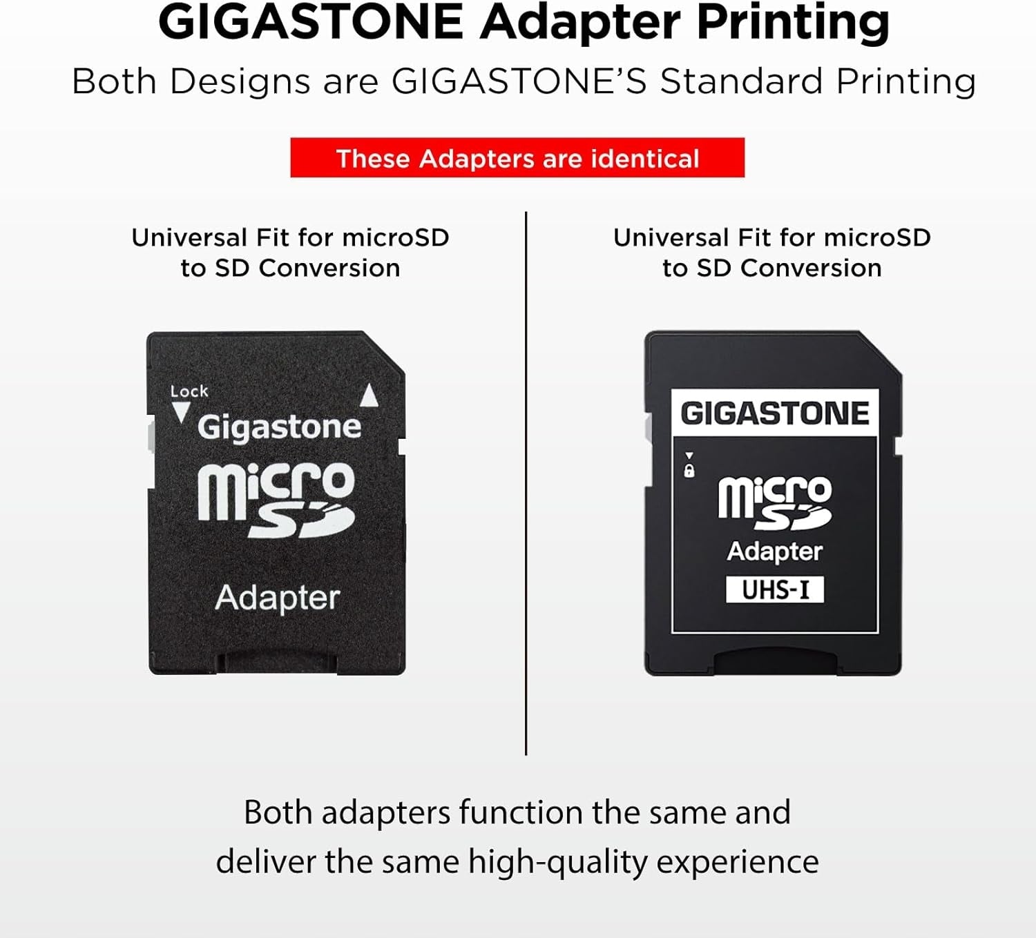 Gigastone Micro SDXC Card 64GB Class 10 90MB/s 30MB/s 4K UHD Manufacturer Gigastone