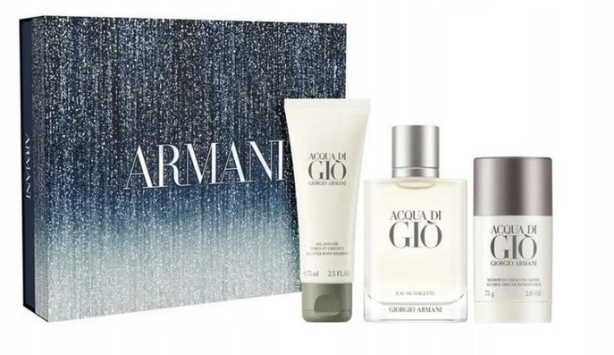 Giorgio Armani Acqua di Gio – EDT set 100 ml + 75 gel + 75 deodorant