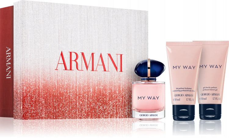 Giorgio Armani My Way EDP 50ml + Lotion 50ml + Gel 50ml Women's Set Packaging status original