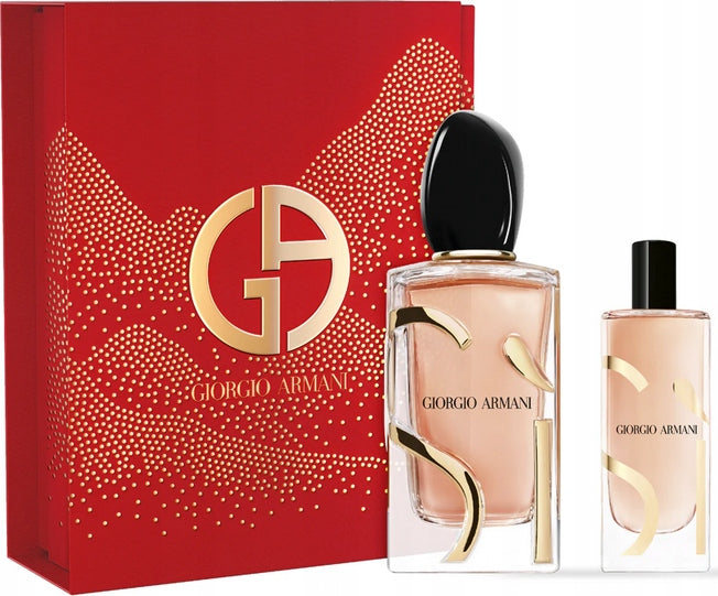 Giorgio Armani Si Intense Eau de Parfum EDP 100 ml + EDP 15 ml Set Packaging status original