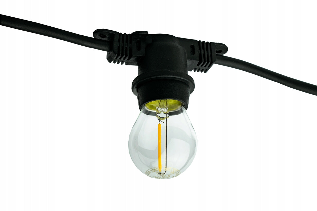 Lauko girlianda Mimosa 20xE27 10m IP44 juoda