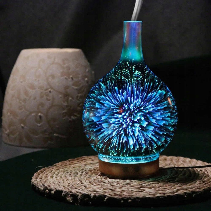Glass Air Humidifier, 3D Fragrance Diffuser, 1pc Brand no brand