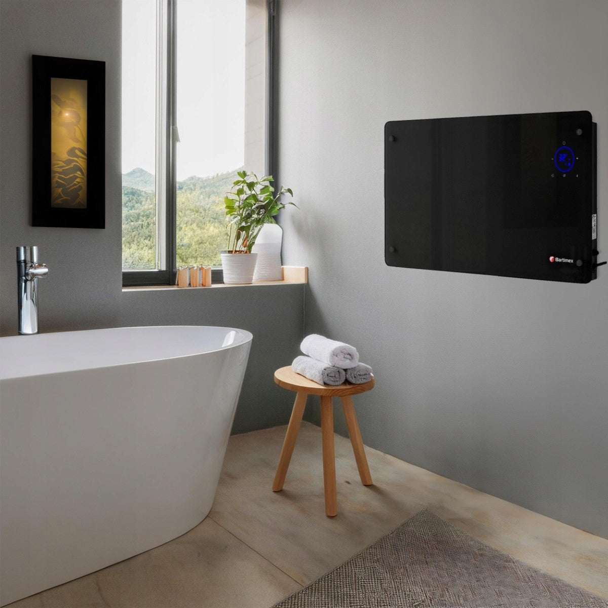 Glass Convector Electric Heater 2000W WiFi Thermostat TURBO Remote Control Manufacturer code GH-20E-APP