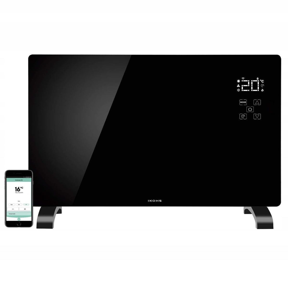 Glass Electric Convector Heater + WIFI