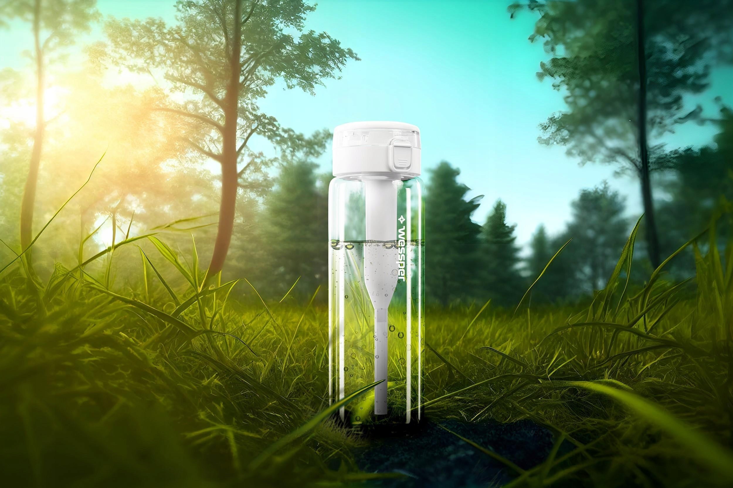 Glass Filter Bottle Wessper ActiveMax 0,68l + 1x Water filter Packaging status original