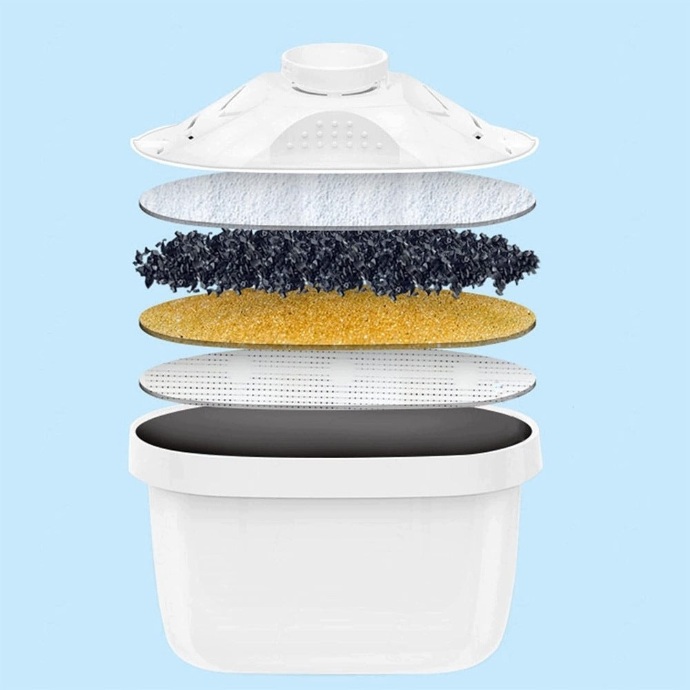 Glass Filter Jug 3,5 L Blue + 2 Filter Cartridge BEDEE Model other