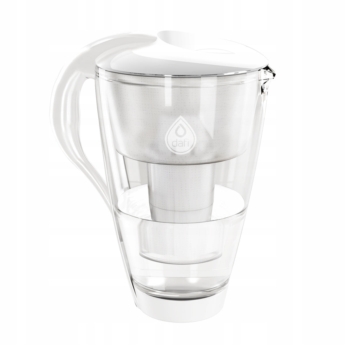 Glass Filter Jug DAFI UNIMAX LED 2L + 8x Filter Water Cartridge DAFI Manufacturer code D.FO.DAFI.SZKLANY.LED.BIA.P-8
