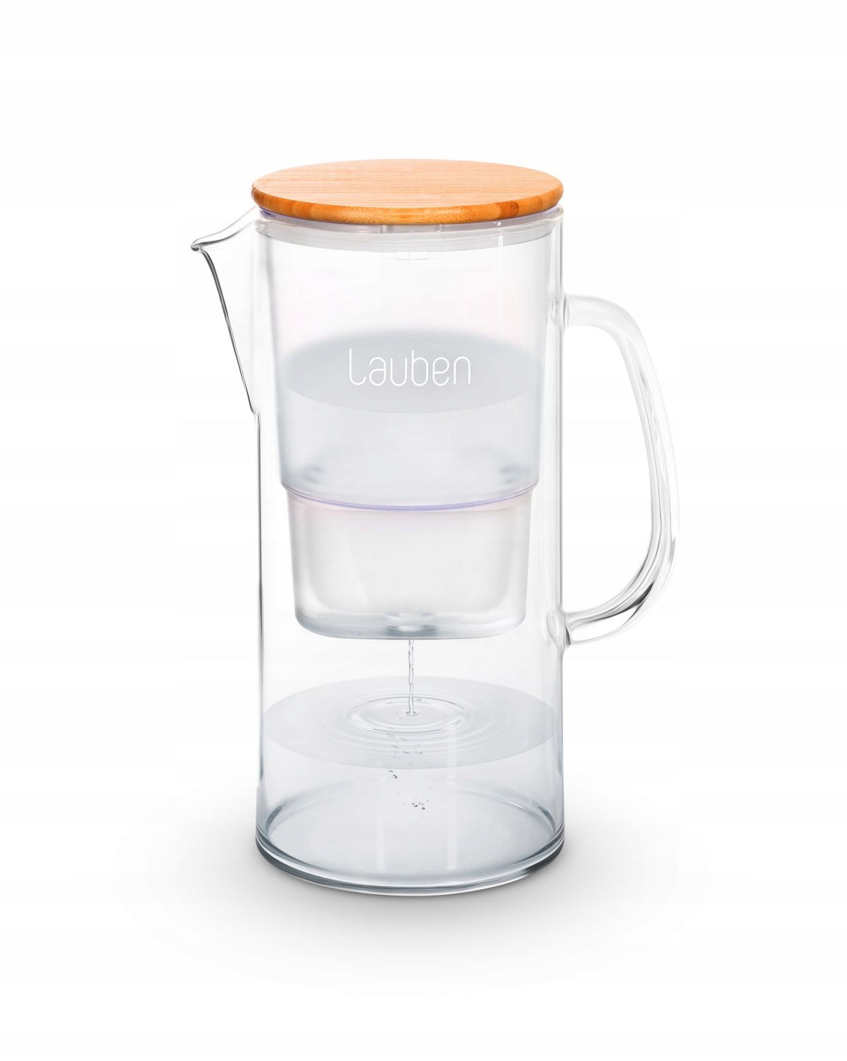Glass Filter Jug Lauben Glass Water Filter Jug 32GW 3,2 l Packaging status original