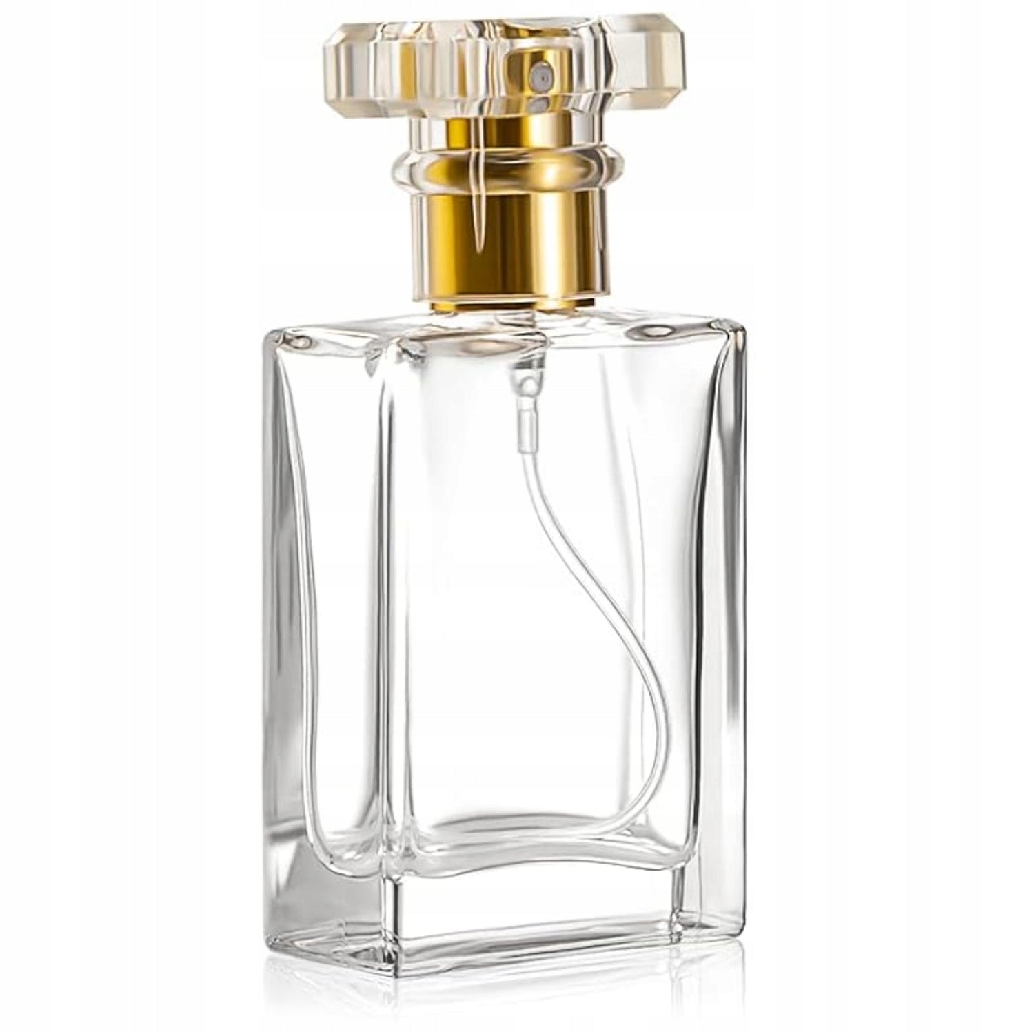 Glass Flacon For Perfume Bottle with Screw-Down Atomizer Andres Gold 30ml