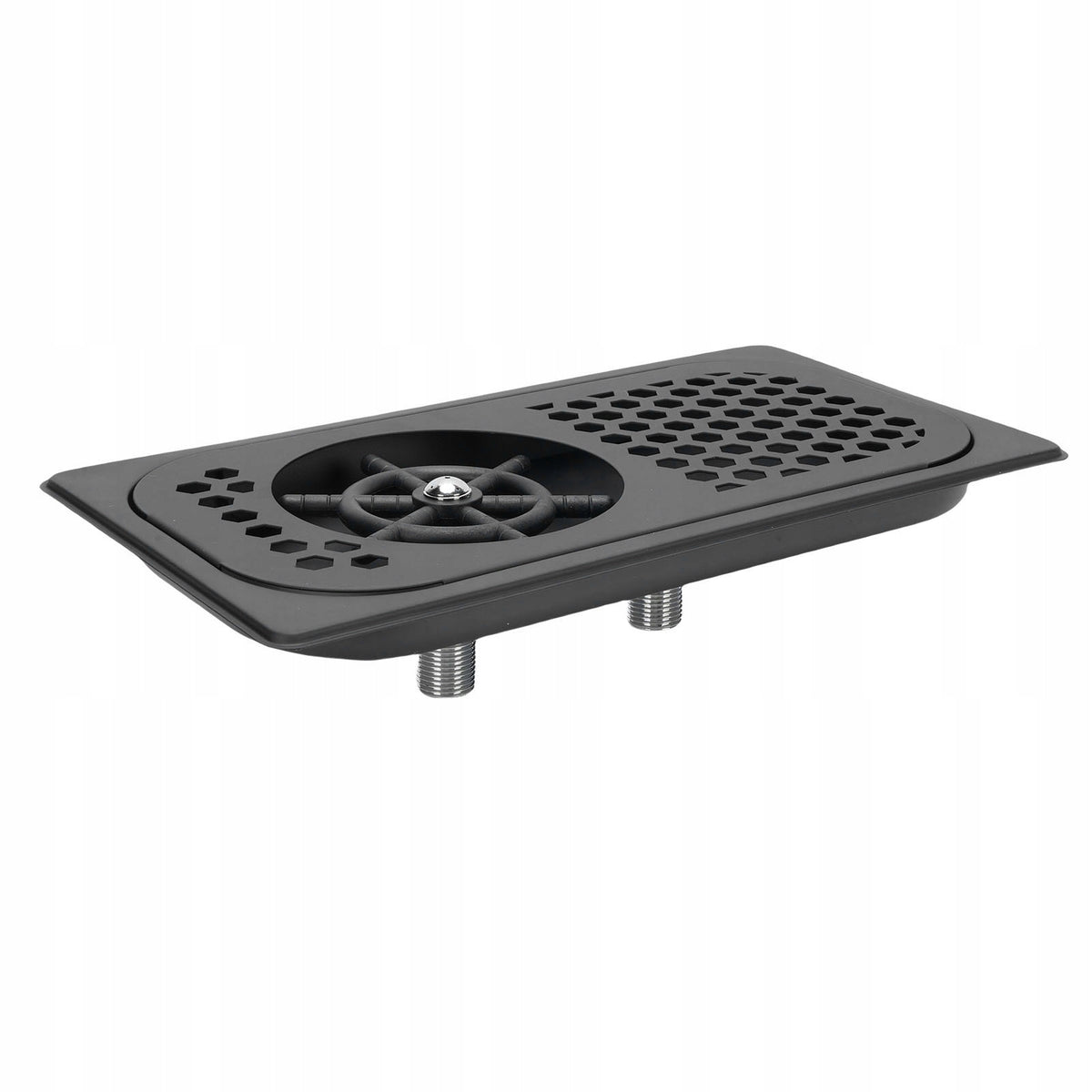 Glass Scrubber, Stainless Steel Cup Pad with Drain Tray Model 2388TERE