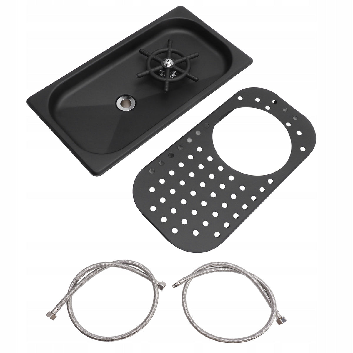 Glass Sink Rinse, Built-in High Pressure Washing Rinsed Brand no brand