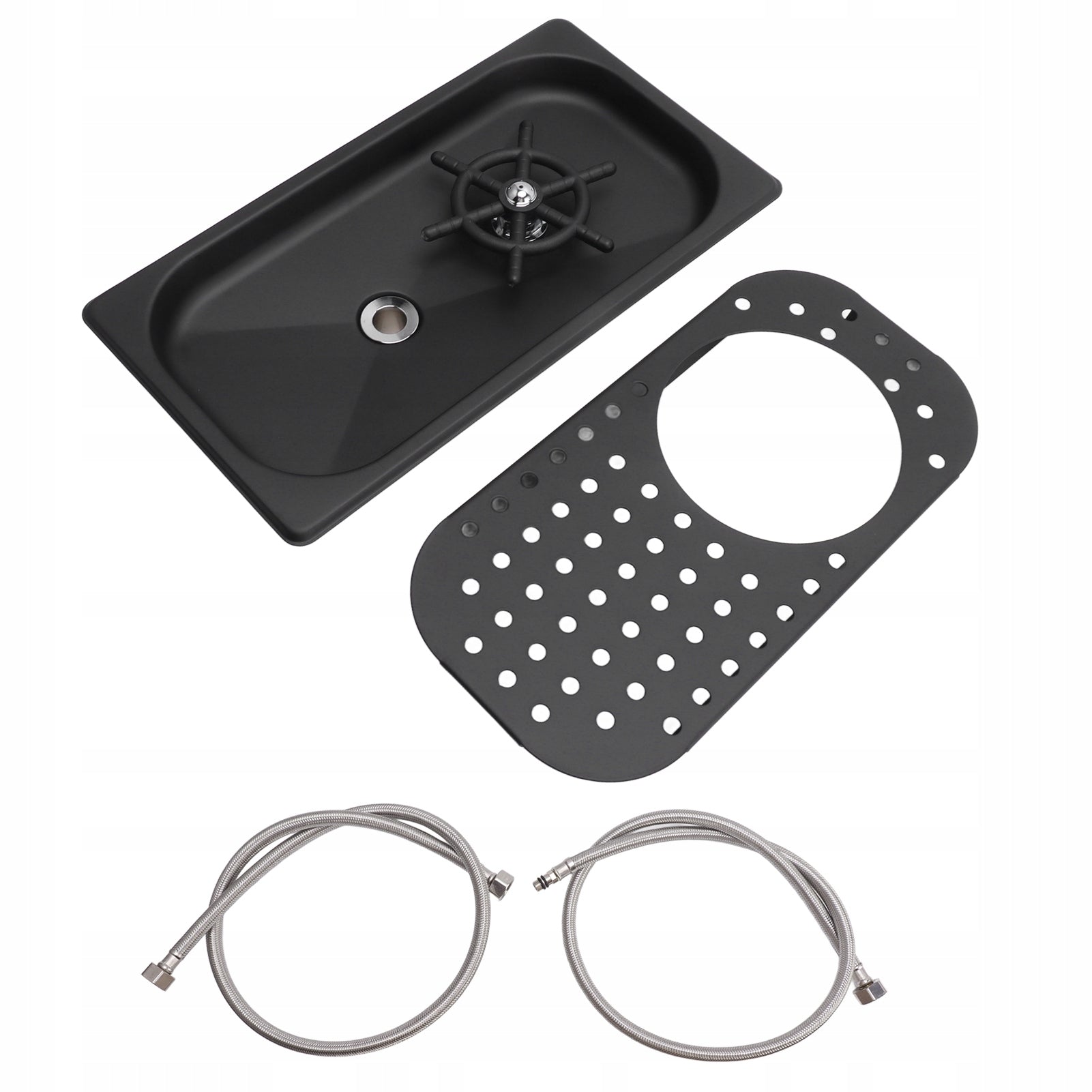 Glass Sink Rinse, Built-in High Pressure Washing Rinsed Brand no brand