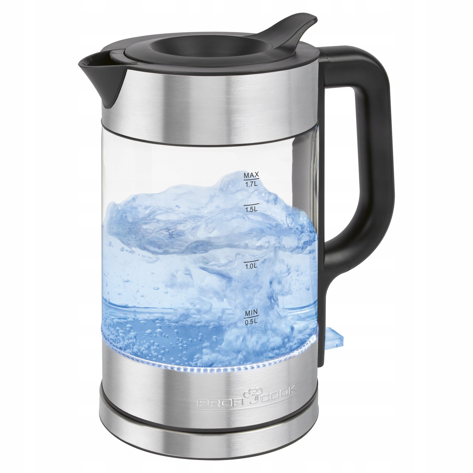 Glass electric kettle 1.7 L ProfiCook PC-WKS BPA Free (inox) Packaging status original