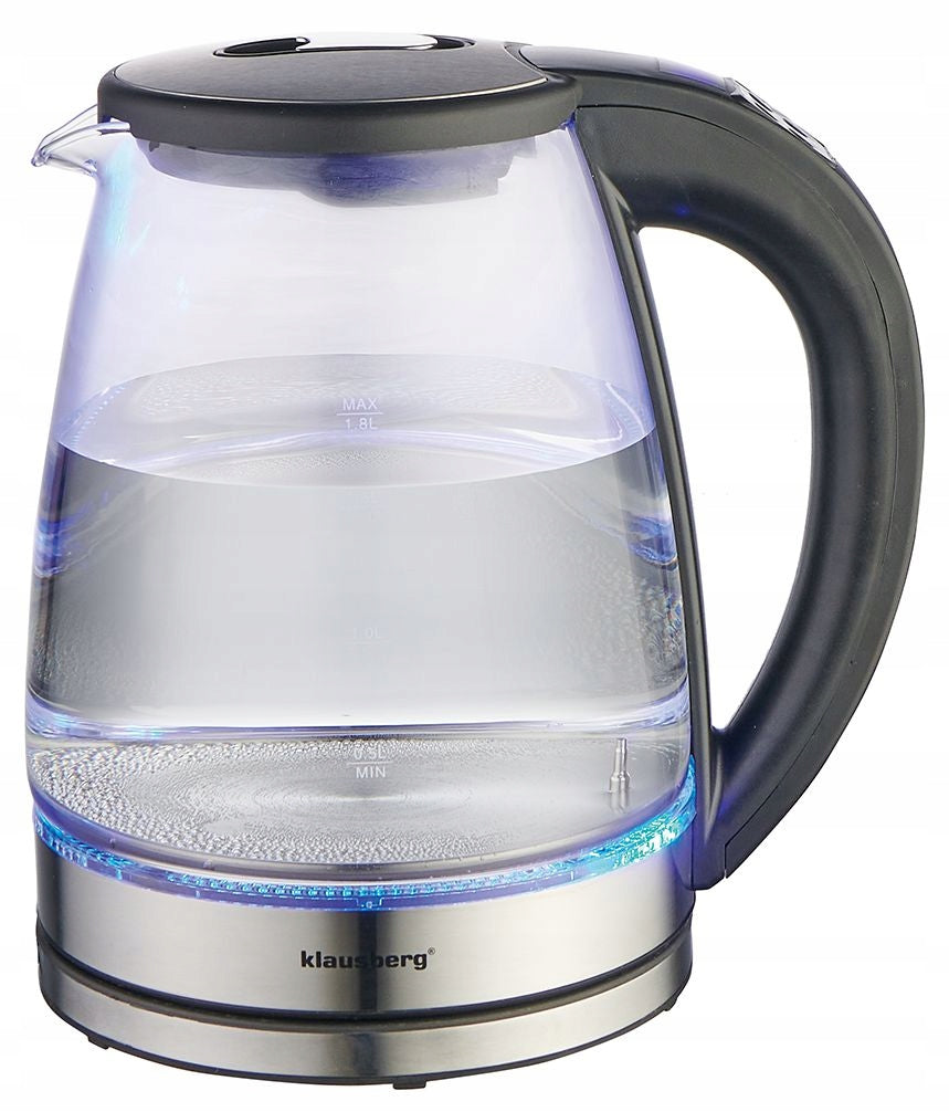 Glass electric kettle Temperature control Klausberg KB-7887 1.8L LED LCD