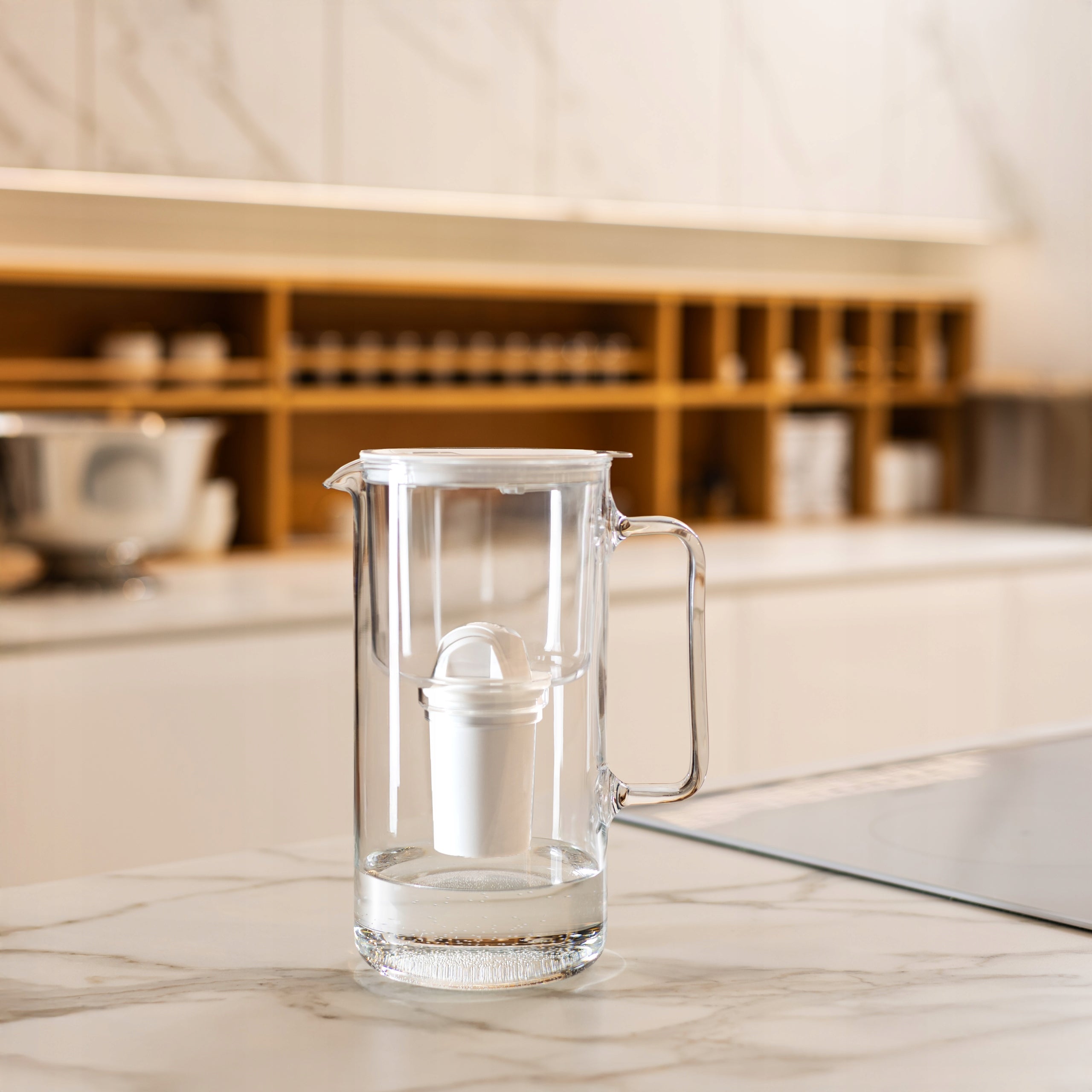 Glass filter jug 2L Wessper WES209-FF-WH MINI + LED filter Brand Wessper