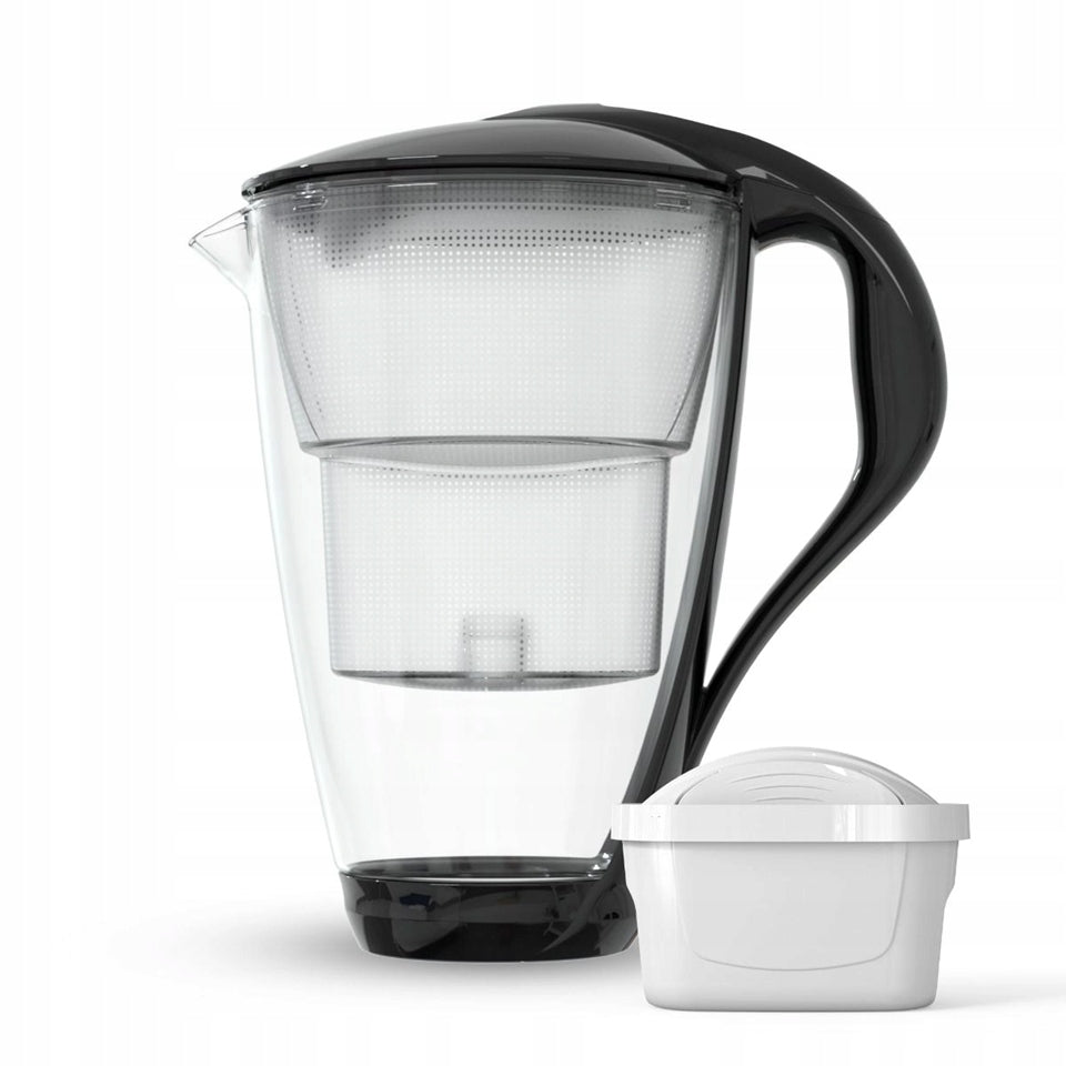 Glass filter jug Dafi Crystal LED + 1 filter Unimax black