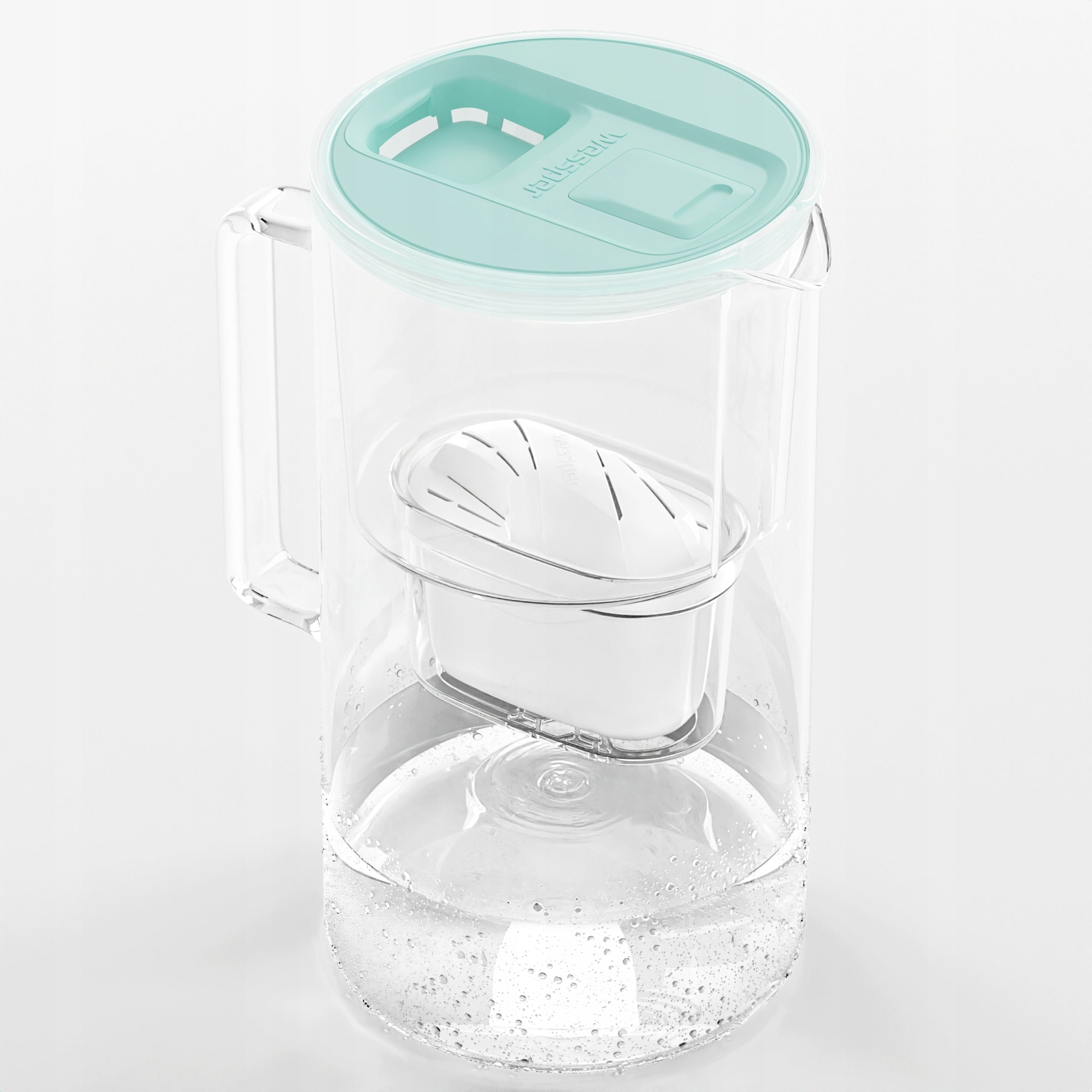 Glass filter jug Wessper D2 BOROSILICATE 3l futureflow + 5x filter Manufacturer code WES201-FF-MT_4_FL01