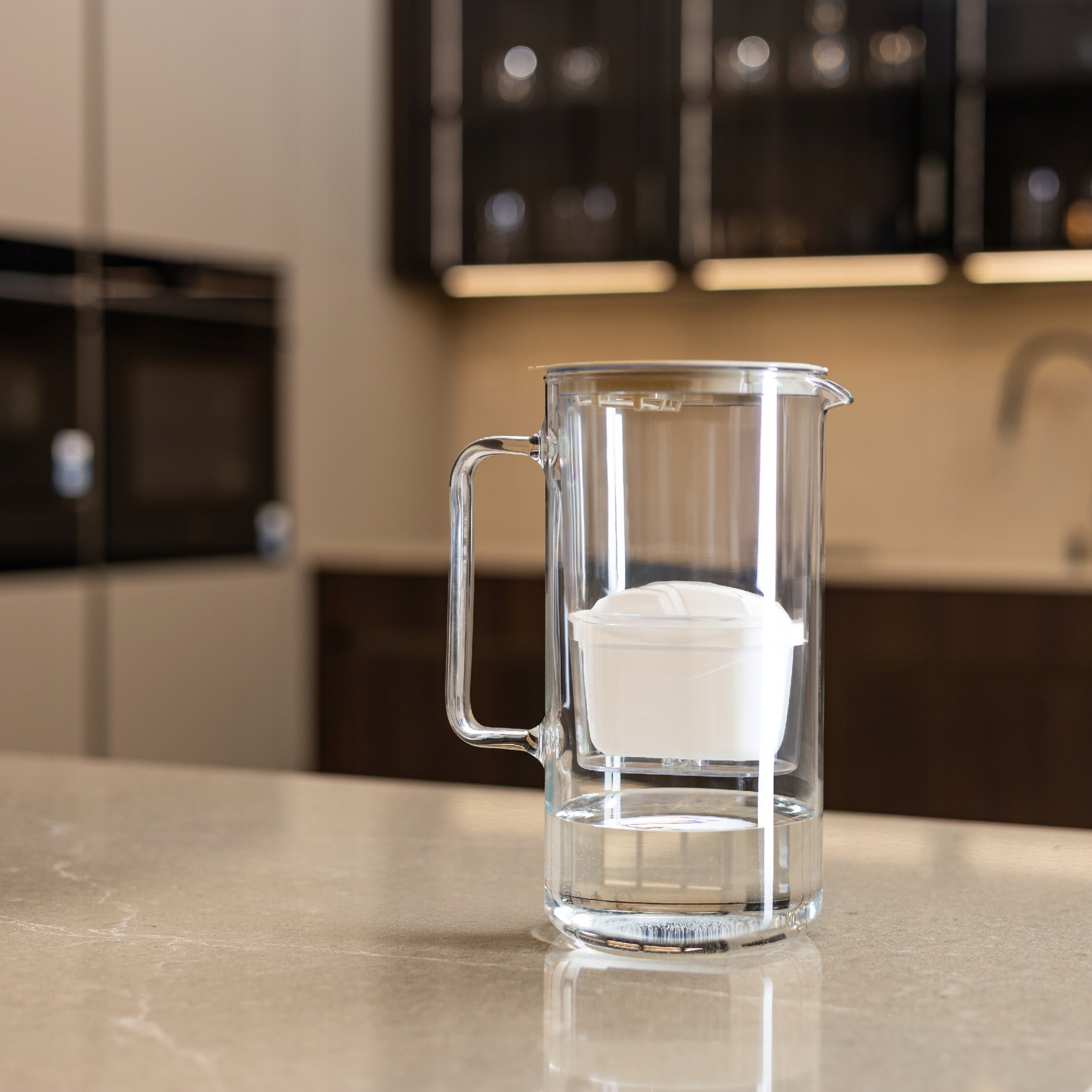 Glass filter jug Wessper D4 BOROSILICATE MINI 2l + 8x filter Manufacturer code WES208-FF-BG_+_7X_FL01