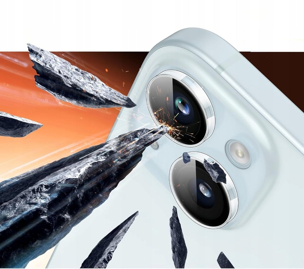 Glass on Camera Fast on Lens for iPhone 15 |15+ |iPhone 14 | 14+ 2pcs Packaging status original