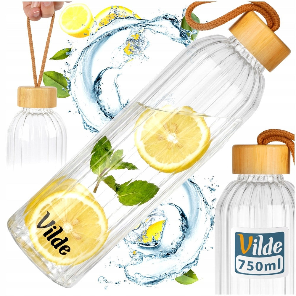 Glass water bottle 750 ml Vilde