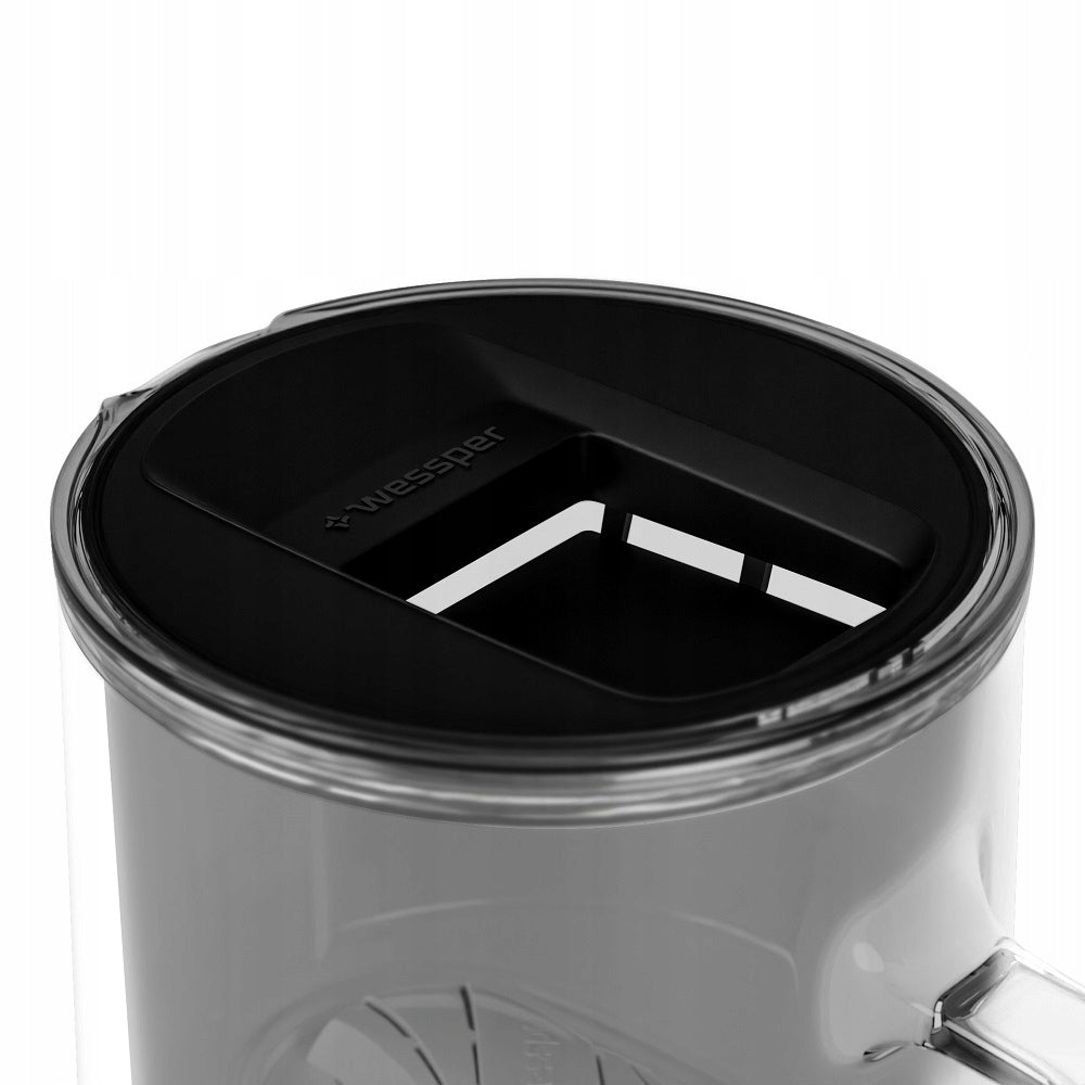 Glass water jug Wessper Borosilicate 3L + cartridge (black) Manufacturer code WES201-BK